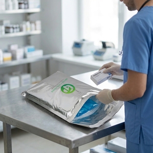 Epe Insulated Mailer Kangaroo Mailer Biopharma Cold Chain Inflatable Insulated Mailers